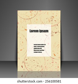 Template flyer with abstract background. Eps10 Vector illustration
