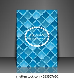 Template flyer with abstract background. Eps10 Vector illustration