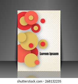Template flyer with abstract background. Eps10 Vector illustration