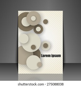 Template flyer with abstract background. Eps10 Vector illustration