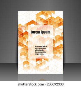Template flyer with abstract background. Eps10 Vector illustration