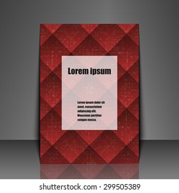 Template flyer with abstract background. Eps10 Vector illustration