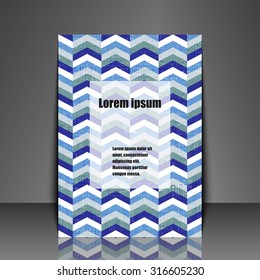 Template flyer with abstract background.  Eps10 Vector illustration