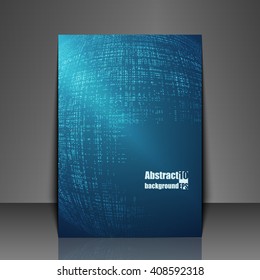 Template flyer with abstract background. Eps10 Vector illustration