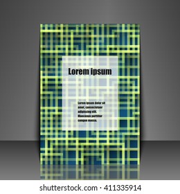 Template flyer with abstract background. Eps10 Vector illustration