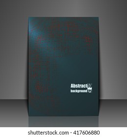 Template flyer with abstract background. Eps10 Vector illustration