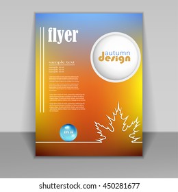 Template flyer with abstract background. Eps10 Vector illustration