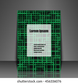 Template flyer with abstract background. Eps10 Vector illustration