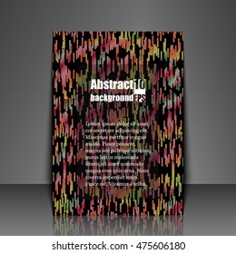 Template flyer with abstract background. Eps10 Vector illustration