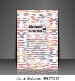 Template flyer with abstract background. Eps10 Vector illustration
