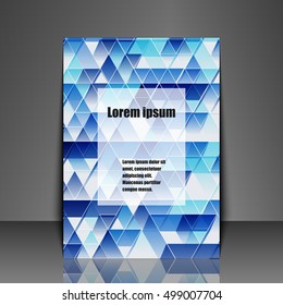 Template flyer with abstract background. Eps10 Vector illustration