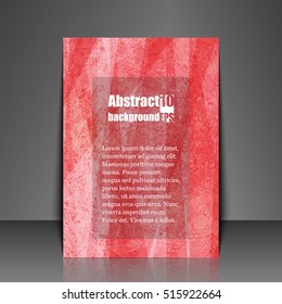 Template flyer with abstract background. Eps10 Vector illustration