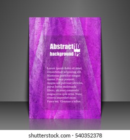 Template flyer with abstract background. Eps10 Vector illustration