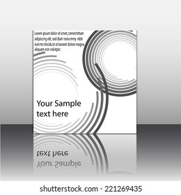 Template flyer with abstract background.Eps10 Vector illustration