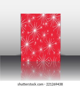 Template flyer with abstract background.Eps10 Vector illustration