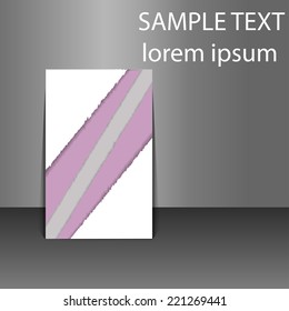 Template flyer with abstract background.Eps10 Vector illustration
