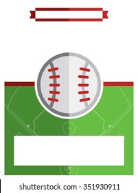 A template flyer background for a baseball game. Vector EPS 10 available.