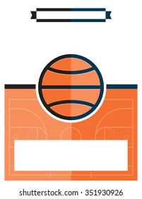 A template flyer background for a basketball game. Vector EPS 10 available.