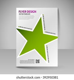 Template of flyer for business brochures, presentations, websites, magazine covers. Editable vector design elements.