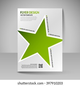 Template of flyer for business brochures, presentations, websites, magazine covers. Editable vector design elements.