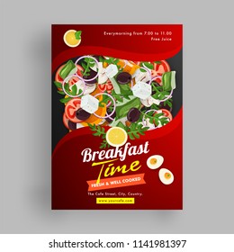 Template or flyer design for food corners and restaurant. 