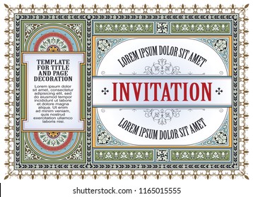 Template flyer, invitations or greeting cards.