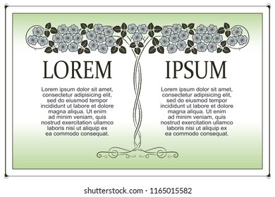 Template flyer, invitations or greeting cards.