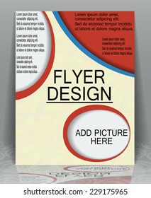 Template flyer your business, EPS10 - vector graphics.