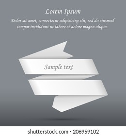 Template fold ribbon origami