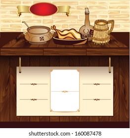 Template for food retro web site