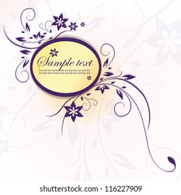 Template frame. Abstract background. Vector illustration