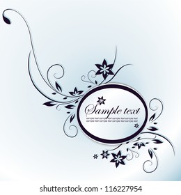 Template frame. Abstract background. Vector illustration