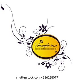 Template frame. Abstract background. Vector illustration