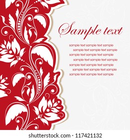 Template frame. Abstract background. Vector illustration