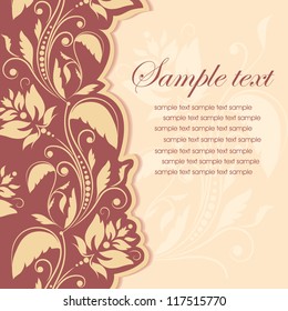 Template frame. Abstract background. Vector illustration