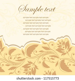 Template frame. Abstract background. Vector illustration