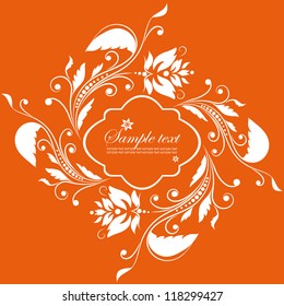 Template frame. Abstract background. Vector illustration