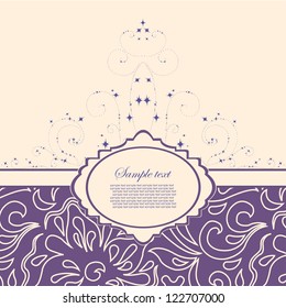 Template frame. Abstract background. Vector illustration