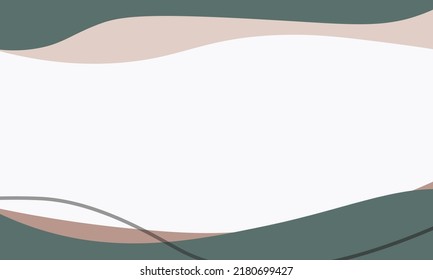 Template frame abstract wavy color