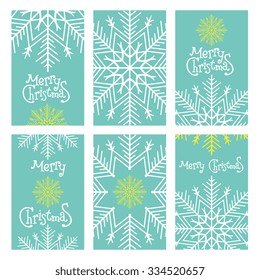  Template frame design for banner, placard, invitation. December vector background.Set Christmas and Happy New Year template . Bright Winter Holidays cards with large snowflake. Place for text.