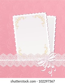 Template  frame design  for card..