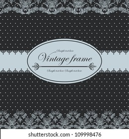 Template frame design for card