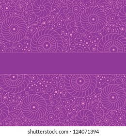 Template frame design for card.