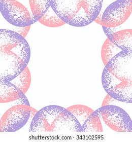 Template frame design for card.