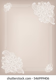 Template frame  design for card.