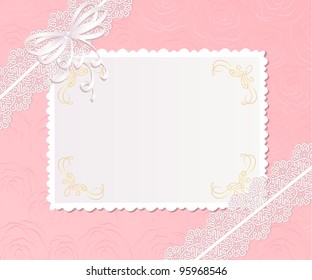 Template  frame design for card