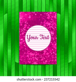  Template frame design for card. Corporate Identity watercolor templates.Invitation card.Vector colorful abstract background.Space for your text.
