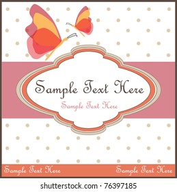 Template frame design for card  or invitation