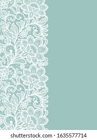 Template frame  design for card. Lace card for any purposes.Romantic invitation