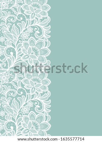 Template frame  design for card. Lace card for any purposes.Romantic invitation